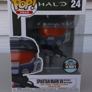 Funko Pop! Halo Spartan Mark VII w/ BR75 Battle Rifle #24 – Specialty Series Ex.